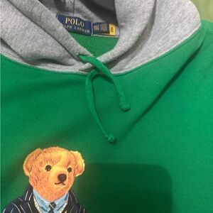 Polo by Ralph Lauren Green and Gray Hoodie